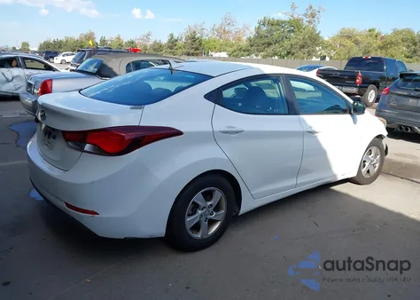 2014 Hyundai Elantra Se from USA, damaged, VIN 5NPDH4AE6EH516661